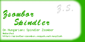 zsombor spindler business card